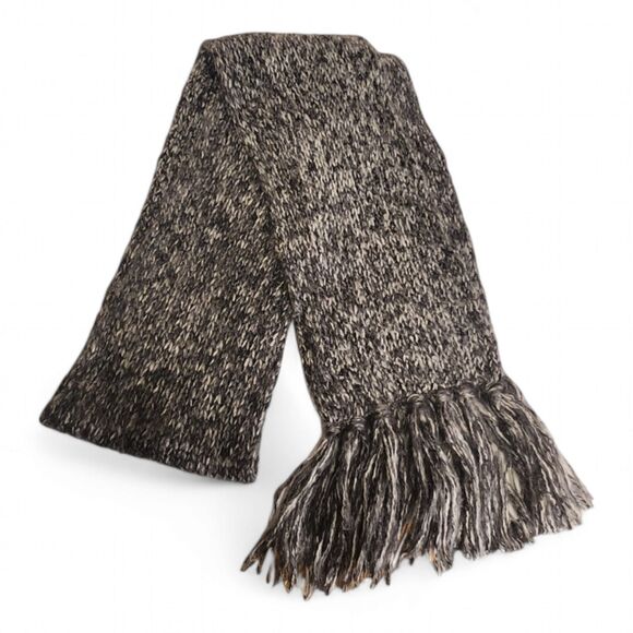 Super Soft Preston & York Woven Scarf, 100% Acrylic, Heathered Gray, 70" L - Picture 1 of 2